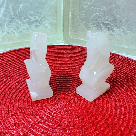 Knight  Onyx or Marble Aztec Chess Pieces Hand Carved Exquisite~Vintage~ - Picture 2 of 13